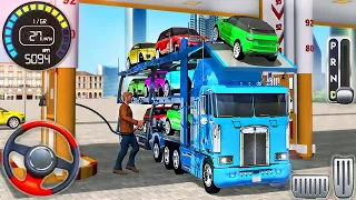 Car Transporter Truck Driving Simulator - Cargo Transport Multistory Vehicle - Android GamePlay #2