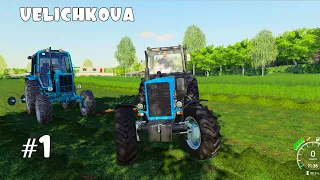 Farming Simulator 2019. Величкова.  Новая карта; сенокос. #1