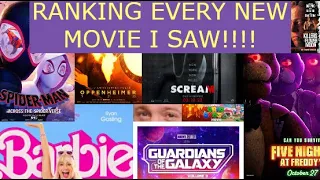 Ranking Every New Movie I Saw in 2023!