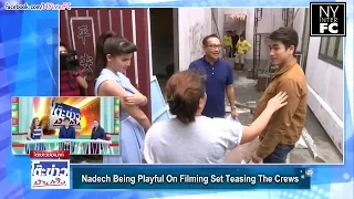 [ENG SUB] Nadech Being Playful On Filming Set Teasing The Crew | TKBT 29/9/16