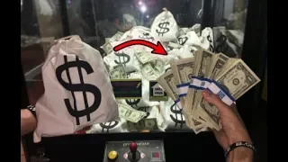 WON $500 CASH FROM MONEY BAG CLAW MACHINE!!! | JOYSTICK