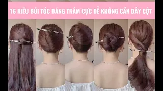 16 cách cài tóc bằng trâm cực dễ, cực đẹp và tiện lợi không cần dây cột