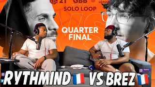 Rythmind 🇫🇷 vs BreZ 🇫🇷 | GRAND BEATBOX BATTLE 2021:WORLD LEAGUE| Quarter Final|BrothersReaction!