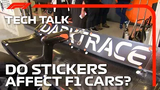 Do Stickers Affect F1 Cars? | F1 TV Tech Talk | Crypto.com