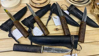 Ножи от мастера Андрея Каратаева, стали 40х13 и 65Г. Для заказа ‪+7 924 877‑35‑48‬.