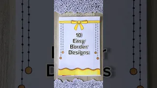 10 Easy front page design for school projects and idea note journals | Aesthetic Girl #shorts #howto