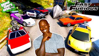 GTA 5 - Stealing Fast And Furious 'Roman Pearce' All  Cars with Franklin! (Real Life Cars #146)