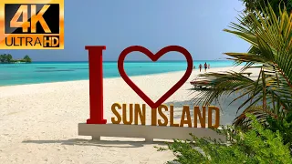 Sun Island Resort & Spa, Maldives, 4K Video, DJI Mini 3 Pro, Sun Island Villa Park, Sky-High Aerial