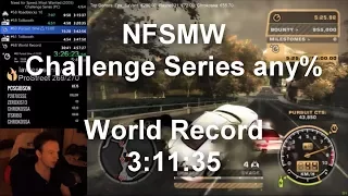 NFS Most Wanted Challenge Series any% WR 3:11:35