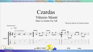 For Guitar Classical with TABs - Vittorio Monti - Czardas
