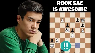 Nodirbek's Genius Rook Sacrifice Demolishes Maghsoodloo | Grandmaster Showdown