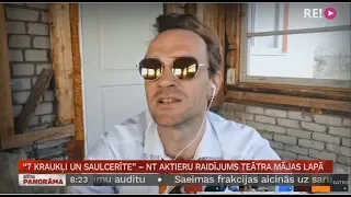 “7 kraukļi un Saulcerīte”  -  Nacionālā teātra aktieru raidījums teātra mājas lapā