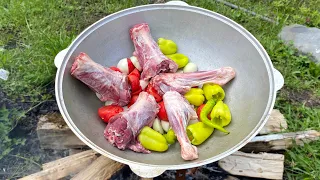 THE BEST LAMB DISHES RECIPES | BUGLAMA RECIPE | WILDERNESS COOKING DISH RECIPE