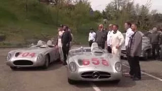 Sir Stirling Moss in the Mercedes-Benz 300 SLR - Mille Miglia track | AutoMotoTV