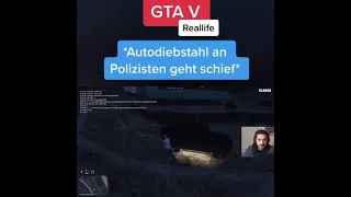 GTA V Roleplay *Autodiebstahl an Polizist geht schief* #shorts