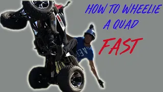 How To Wheelie A Quad Tutorial | Fast