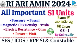 General Science Physics Fundamental Units Full Concepts with Selected MCQS for RI ARI AMIN SFS & RPF