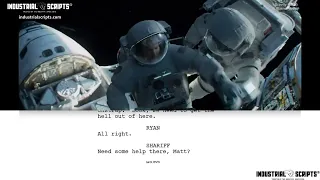 Classic Movie Scenes: GRAVITY (2013) // Opening Collision Scene // Script-to-Screen