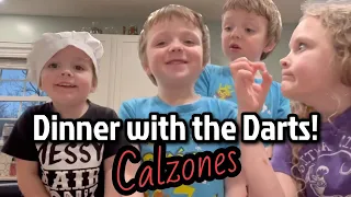 Dinner with the Darts: Kids make Calzones!