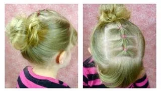 How To Messy Bun and Elastic Braid