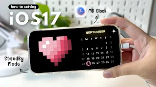 iOS 17 STANDBY MODE CUSTOMIZE *aesthetic* | app + setting