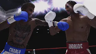 Demetrius Andrade vs Jermall Charlo Full Fight - Super 8s 2 Middleweight QF2 | FNC Simulation