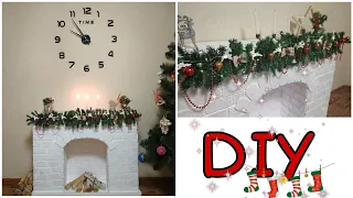 ✔️КАМИН СВОИМИ РУКАМИ 🎀 из пеноплэкса 🎄 DIY Фальш камин 🔥Мастер-класс 🌟