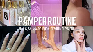 BEAUTY MAINTENANCE: At Home Pamper Routine | Feminine Hygiene, Skincare, Nails, Etc,