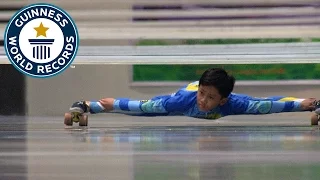 Farthest distance limbo skating under bars - Guinness World Records