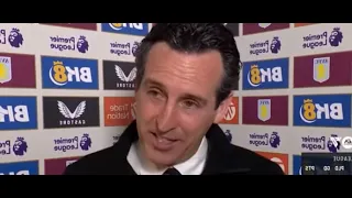 Unai Emery Post Match Interview Aston Villa vs Chelsea 2-2