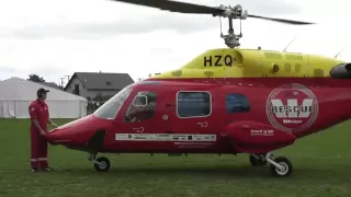 WESTPAC RESCUE BELL 222B START UP - TAKE OFF ITM 400 FUN RUN