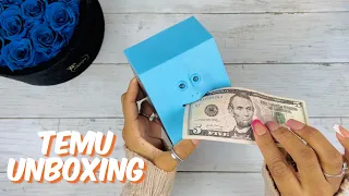 TEMU UNBOXING | TEMU HAUL | BUDGET FRIENDLY SHOPPING | GIFT IDEAS | CASH STUFFING MY FACE BANK HAHA