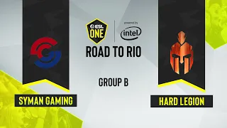 CS:GO - Syman Gaming vs. Hard Legion Esports [Overpass] Map 3 - ESL One Road to Rio - Group B - CIS