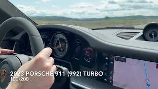 2023 Porsche 911 (992) Turbo 100-200 & 0-100