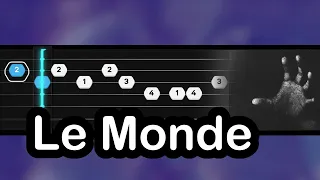 Richard Carter - Le Monde  (EASY SLOW Guitar Tabs & chords Tutorial)