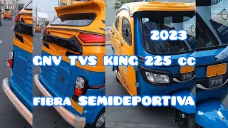 MOTOTAXI GNV TVS KING 225 cc en fibra SEMIDEPORTIVA