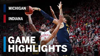 Extended Highlights: Michigan at Indiana | Big Ten Basketball