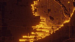 A* (A-Star) Pathfinding Algorithm Visualization on a Real Map