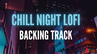 Chill Night Lofi Guitar Backing Track in Am