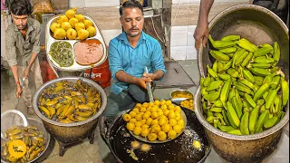 Ahmedabad Famous Green Banana Bhajiya Making l आपने कभी केला  की भजिया खाए हैं ? l Gujarat Food Tour