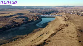 Аянское водохранище в Крыму опустело до предела