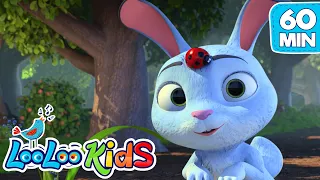 Bunny Hop and More | 1-Hour Kids Dance and Sing-Along | Loo Loo Kids Songs