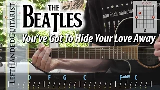 The Beatles - You've Got To Hide Your Love Away | guitar lesson