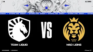 TL vs. MAD | Worlds Group Stage Day 1 | Team Liquid vs. MAD Lions (2021)