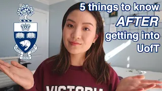 5 Things to know AFTER you get into UofT | HELPFUL tips I wish I knew in first year