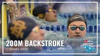 Daniel Diehl Comes out Victorious in Men's 200M Backstroke | 2022 Toyota U.S. Open