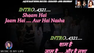 Aaj Ki Raat Hona Hai Kya Karaoke With Scrolling Lyrics Eng. & हिंदी