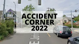 A Year's Worth of car accidents at the same intersection (2022)