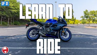 Learning to ride on a Yamaha R7! | Learn to Ride a MOTORCYCLE Series - Ep 01