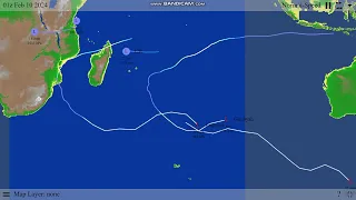 Hypothetical South-West Indian Ocean Cyclone Season 2023-24 Computer Generated